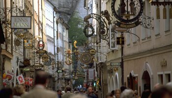 Getreidegasse in Salzburg | © Tourismus Salzburg