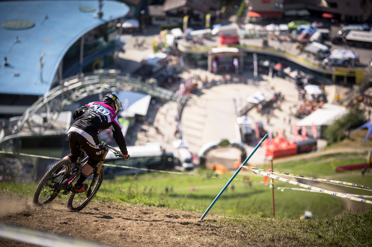 Bikepark Planai mit Blick ins Zielstadtion | © Roland Haschka